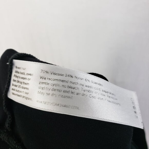 EILEEN FISHER System Washable Stretch Crepe Slim Ankle Pant Black size M - Picture 8 of 12